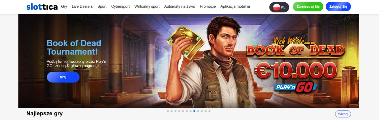 Glowna strona w Slottica