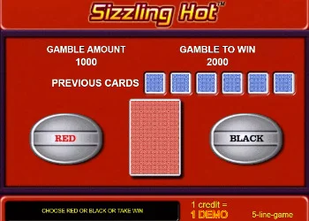 Główne cechy Sizzling Hot