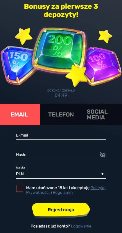 Slottyway Rejestracja