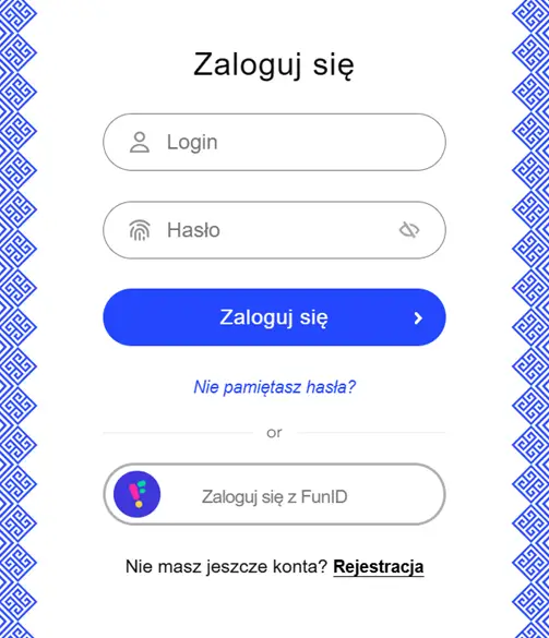 Formularz logowania do LibraBet Casino